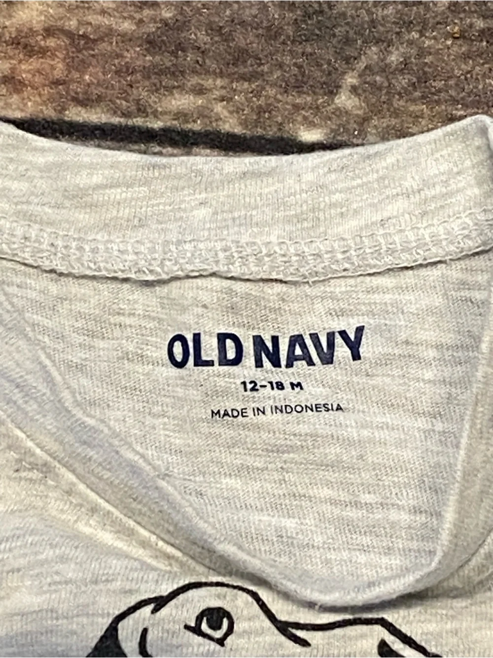 Old Navy Trick or Treat Dinosaur Tee 12-18 Months